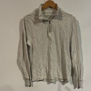 J. Crew knit goods Gray Quarter-Zip Pullover